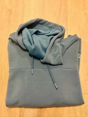 Peloton Blue Pullover Hoodie with Drawstrings